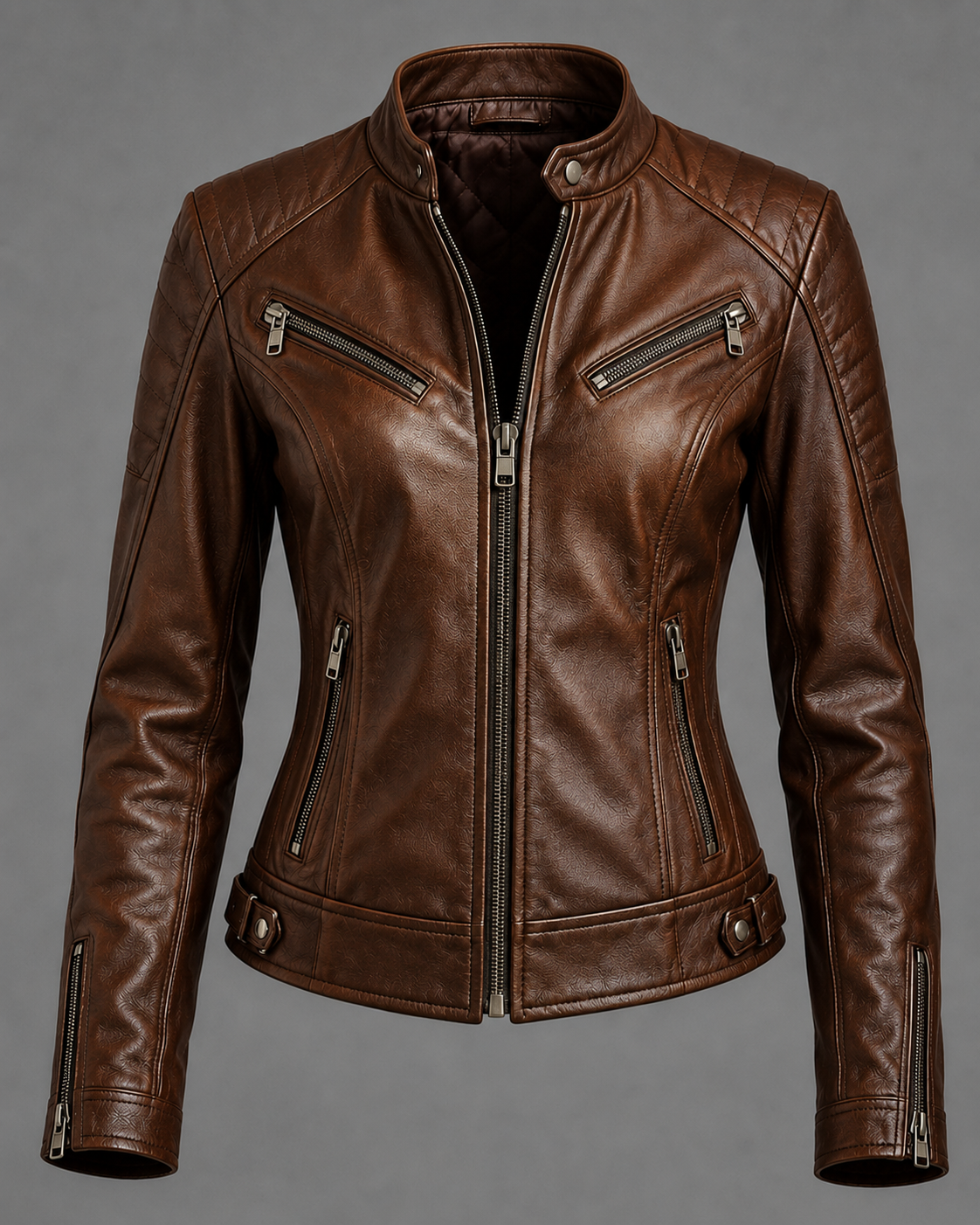 Leather Women's Motorcycle Jacket
