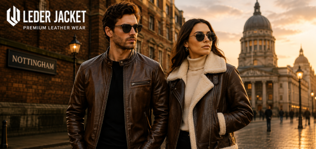 leather jacket buying guide UK — men's biker and women's bomber genuine cowhide